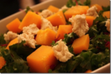 Raw, vegan, goat cheese Salad